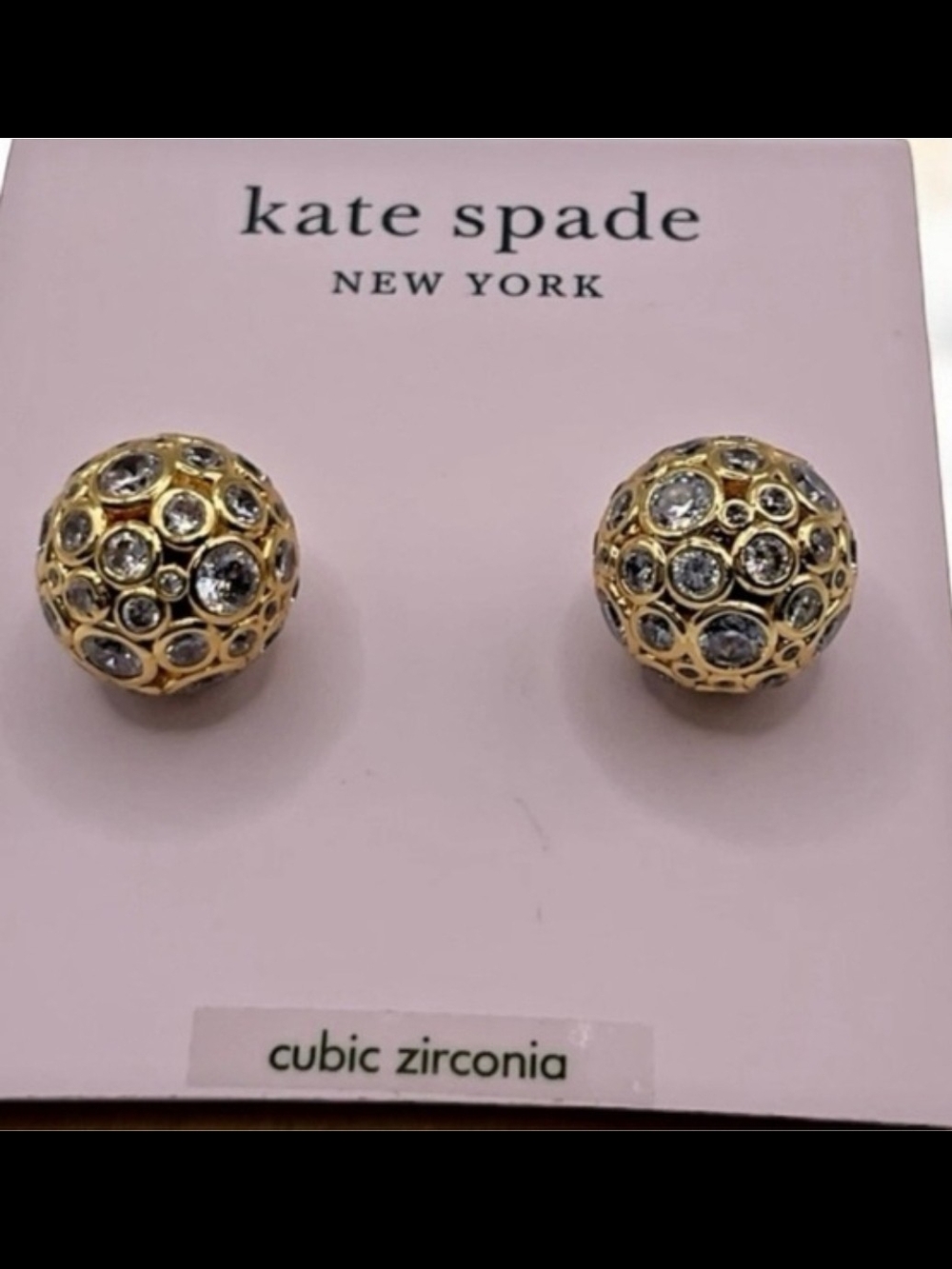 kate spade On The Dot Sphere Studs NWT - Picture 2 of 5